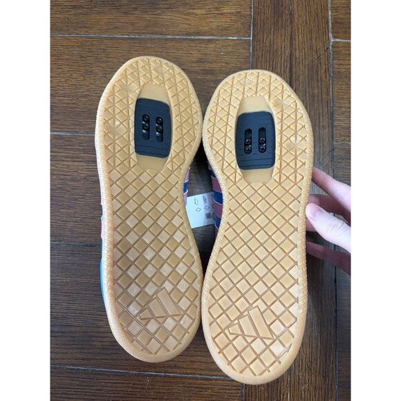 ADIDAS Men’s VELOSAMBA LEATHER CYCLING BRIGHT BLUE PULSE MAGENTA SIZE 12 NWOB - Picture 4 of 5